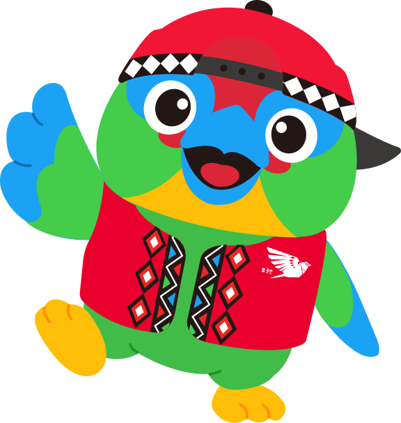 115 年第 3 屆新竹縣原住民族運動會吉祥物：五色鳥